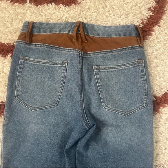 Good American Good Legs Suede Inset Skinny Jeans Western 26/2 - Picture 9 of 12